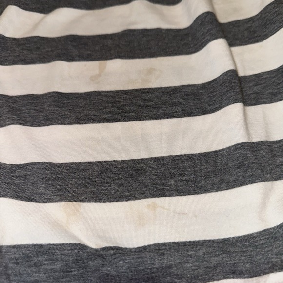 Matilda Jane Girl Size 6 Vanilla Swirl Dress The Adventure Begins Gray Stripes - Picture 4 of 9